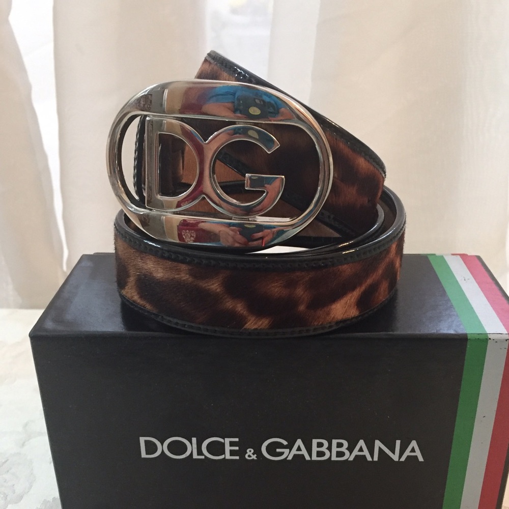 🆕 Dolce & Gabbana Logo Beautiful Buckle Belt